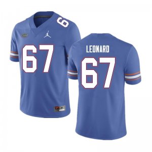 Men's Florida Gators #67 Richie Leonard NCAA Nike Blue Authentic Stitched College Football Jersey ZDI0762JN